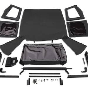 Rugged Ridge Complete Soft Top w/Black Frame 76-95 Jeep Wrangler CJ/YJ