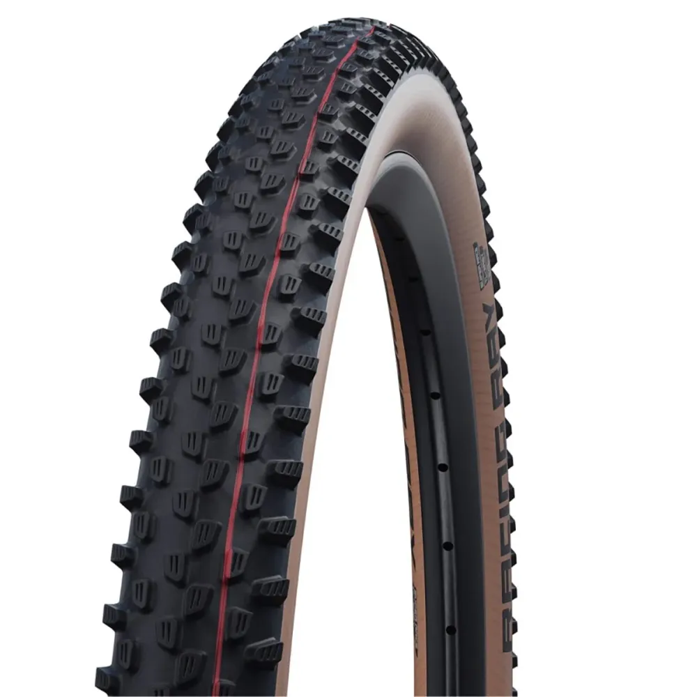 SCHWALBE RACING RAY 29x2.25 ADDIX SPEED SUPERRACE Tubeless Ready Soft Musta/ruskea rengas