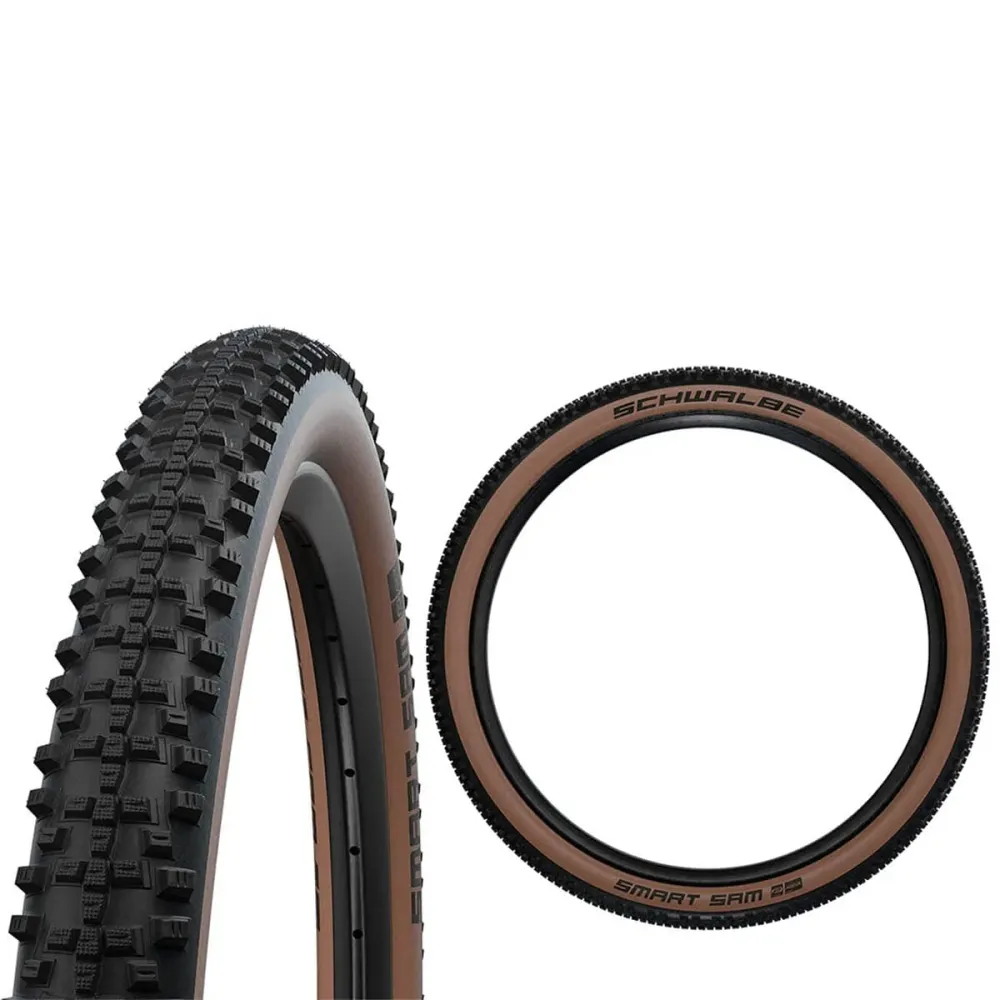 SCHWALBE SMART SAM 29x2.60 ADDIX PERFORMANCE RACEGUARD rengas Letkun tyyppi pehmeä musta/ruskea