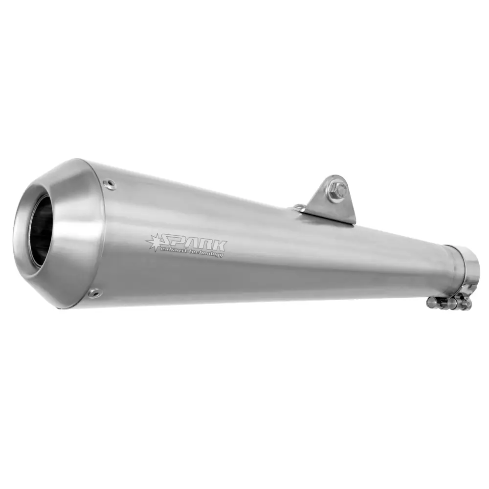 Spark Classic Style Stainless Steel Universal Moottoripyörä Slip-On äänenvaimennin