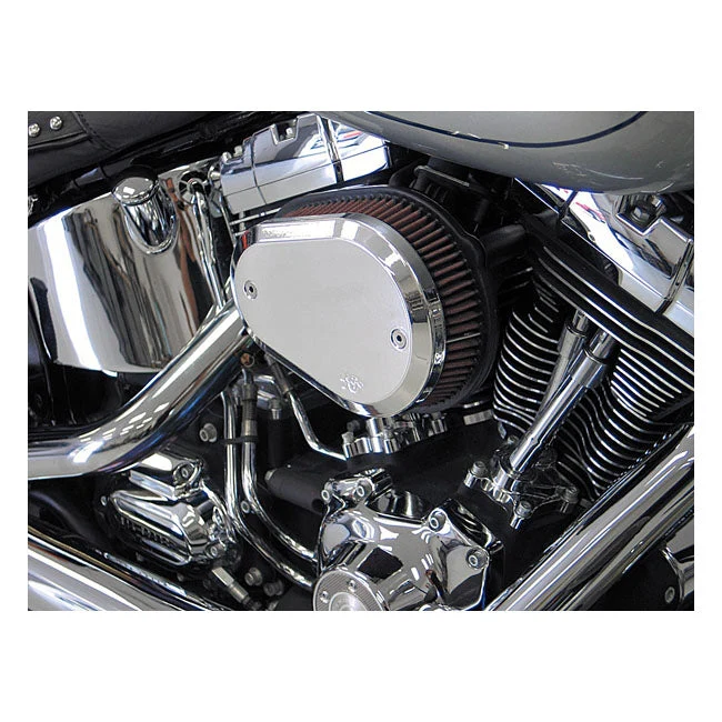 K&N Street Metal High-Flow-ilmanottoputki Harleylle K&N Street Metal High-Flow-ilmanottoputki Harleyyn