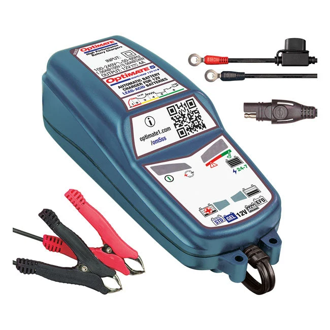TecMate Optimate 5 12V Start-Stop & Deep Cycle -akkulaturi