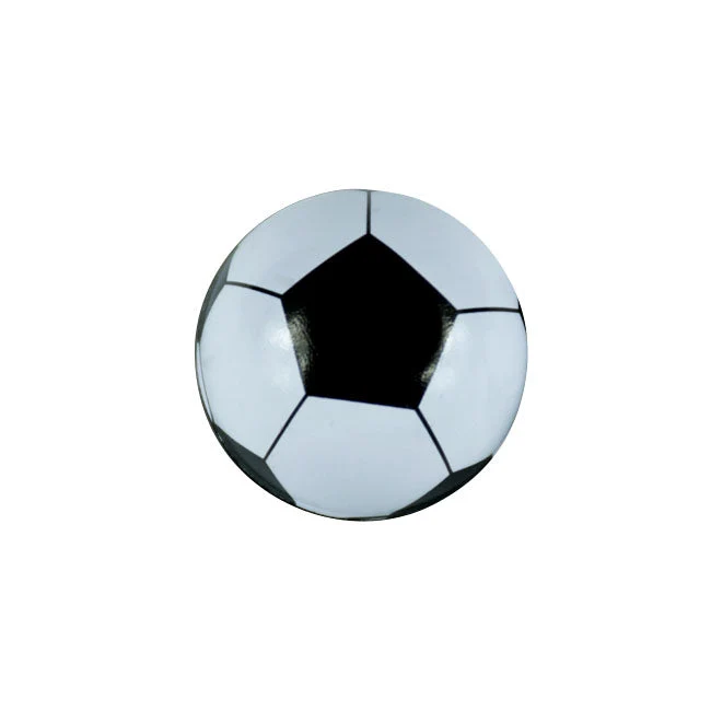 Trik Tropz Valve Stem Caps Soccer Ball Valve Caps. Musta