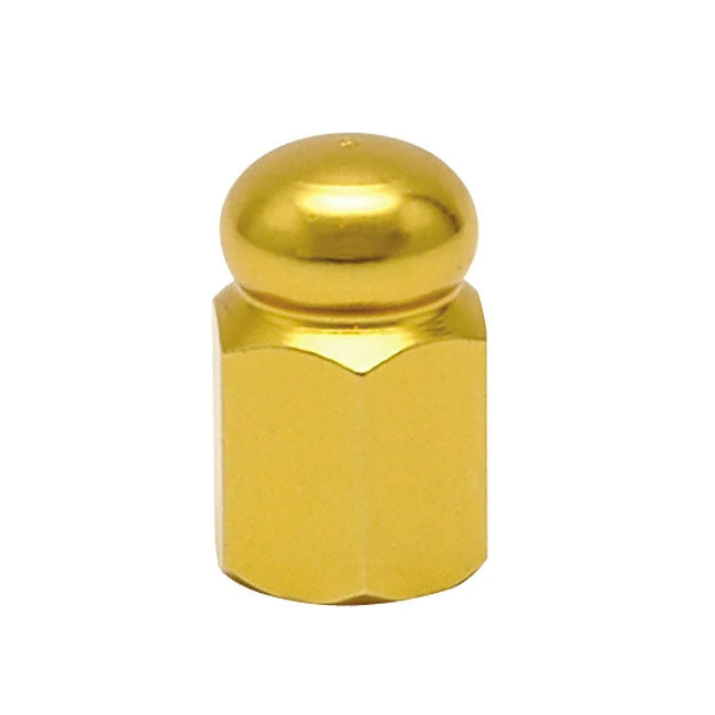 Trik Tropz Venttiilin kannan korkit Seos Hex Domed Gold (kultainen)
