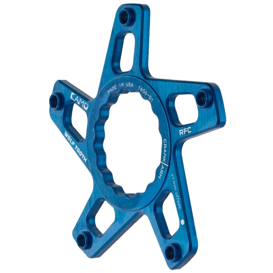 WOLF TOOTH CAMO P3 Raceface Cinch Direct Mount Offset 3mm Blue kampiakselin tähti