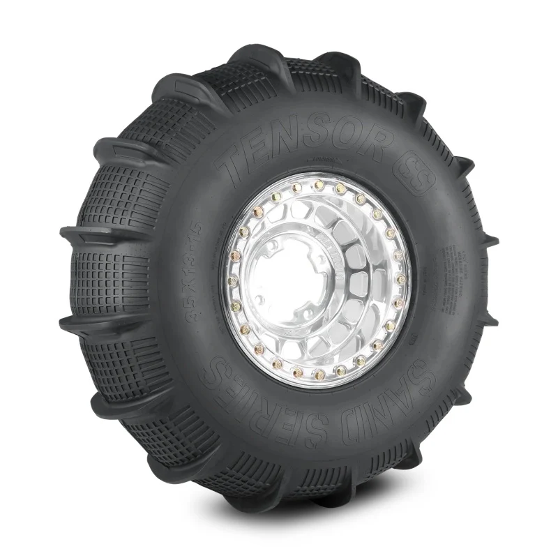 Tensor Tire Sand Series Hard Compound Rear Tire - 33x13 (Wheel Diam. 15) - 14 Paddles 1in