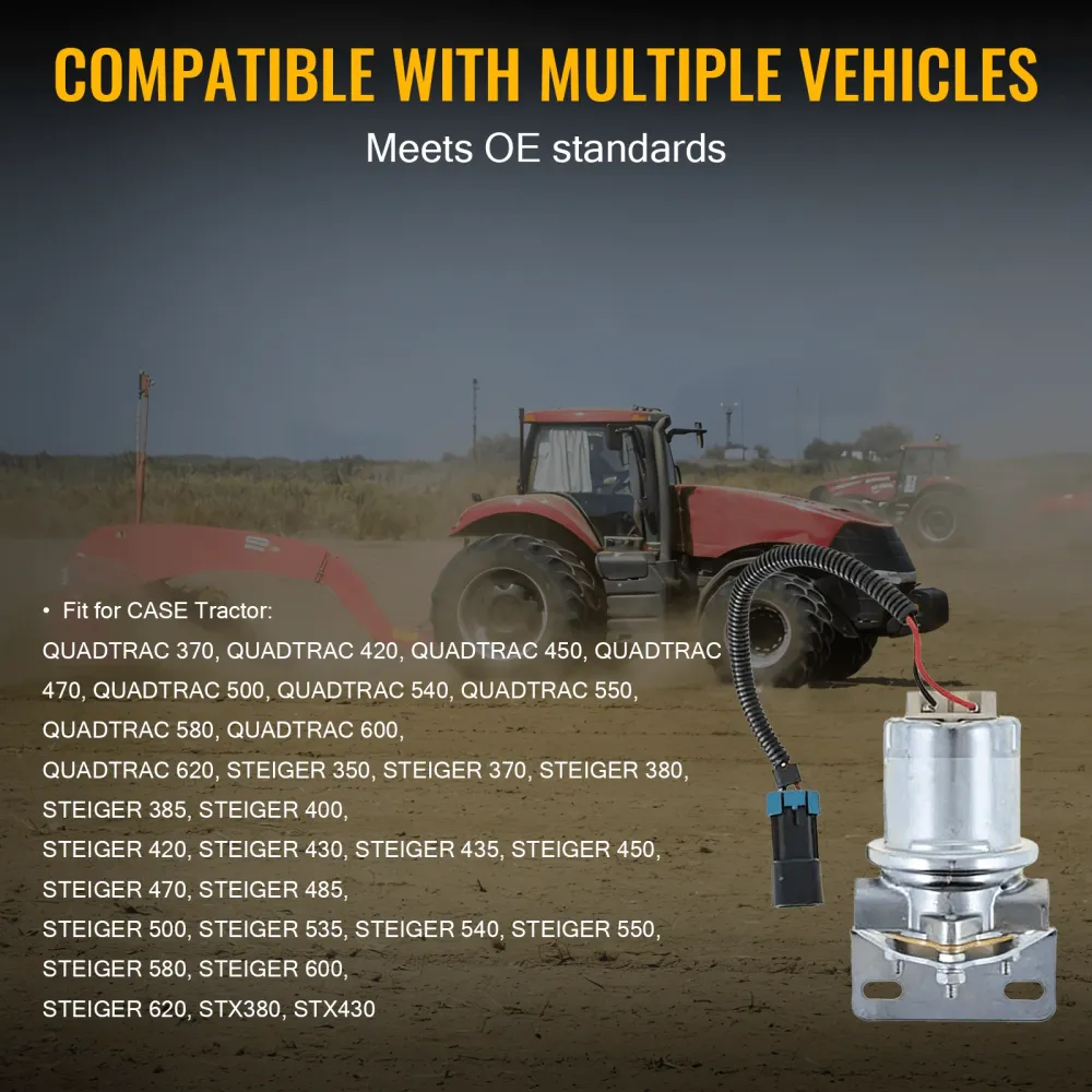 Polttoainepumppu 87282080 Sopii malleihin CASE Tractor STX380 STX430 QUADTRAC 370 420 STEIGER 350 620