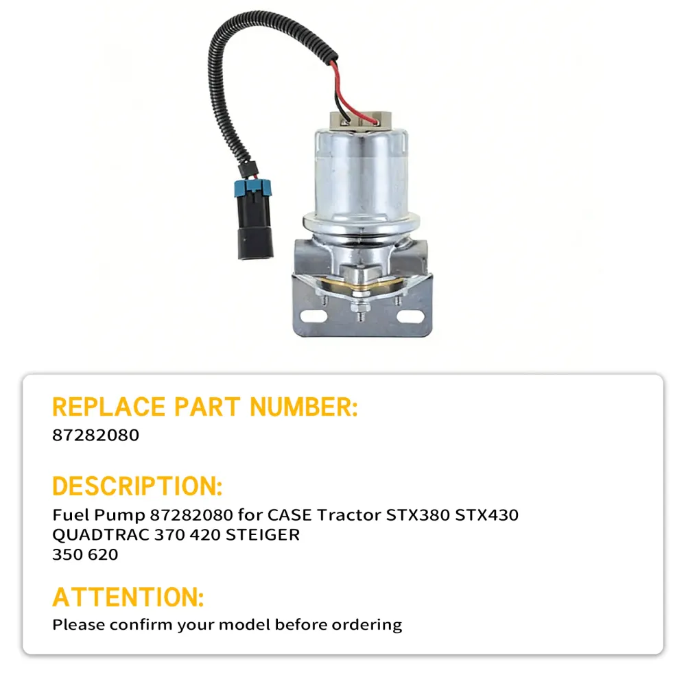 Polttoainepumppu 87282080 Sopii malleihin CASE Tractor STX380 STX430 QUADTRAC 370 420 STEIGER 350 620