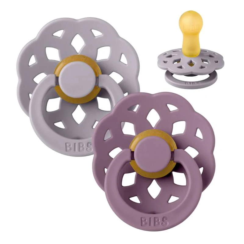 Bibs Boheme Tutti - 2-Pak - k. 2 - luonnonkumi - Fossiilinsininen/Mauve