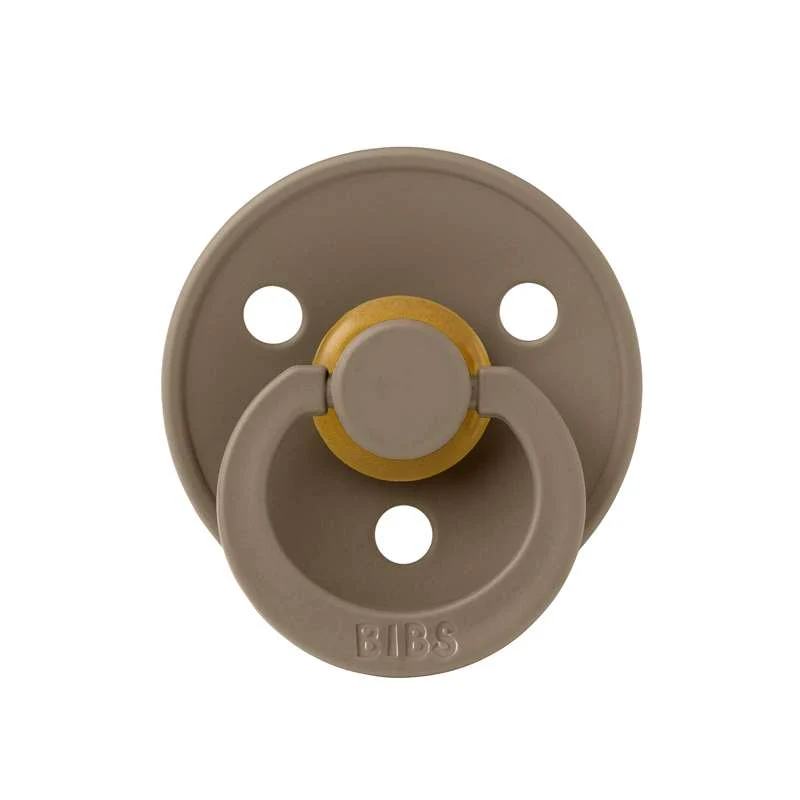Bibs Pyöreä Colour Tutti - 2-Pak - k. 3 - luonnonkumi - Vanilja/tummat oak timber