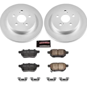 Power Stop 09-10 Pontiac Vibe Rear Z17 Evolution Geomet Coated Brake Kit