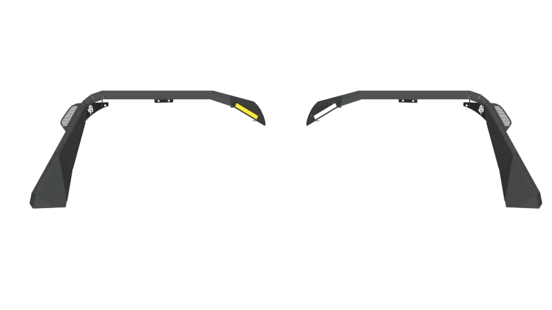 Road Armor 18-20 Jeep Wrangler JL Stealth Front Fender Flare w/Switchback LED DRL - Tex Blk
