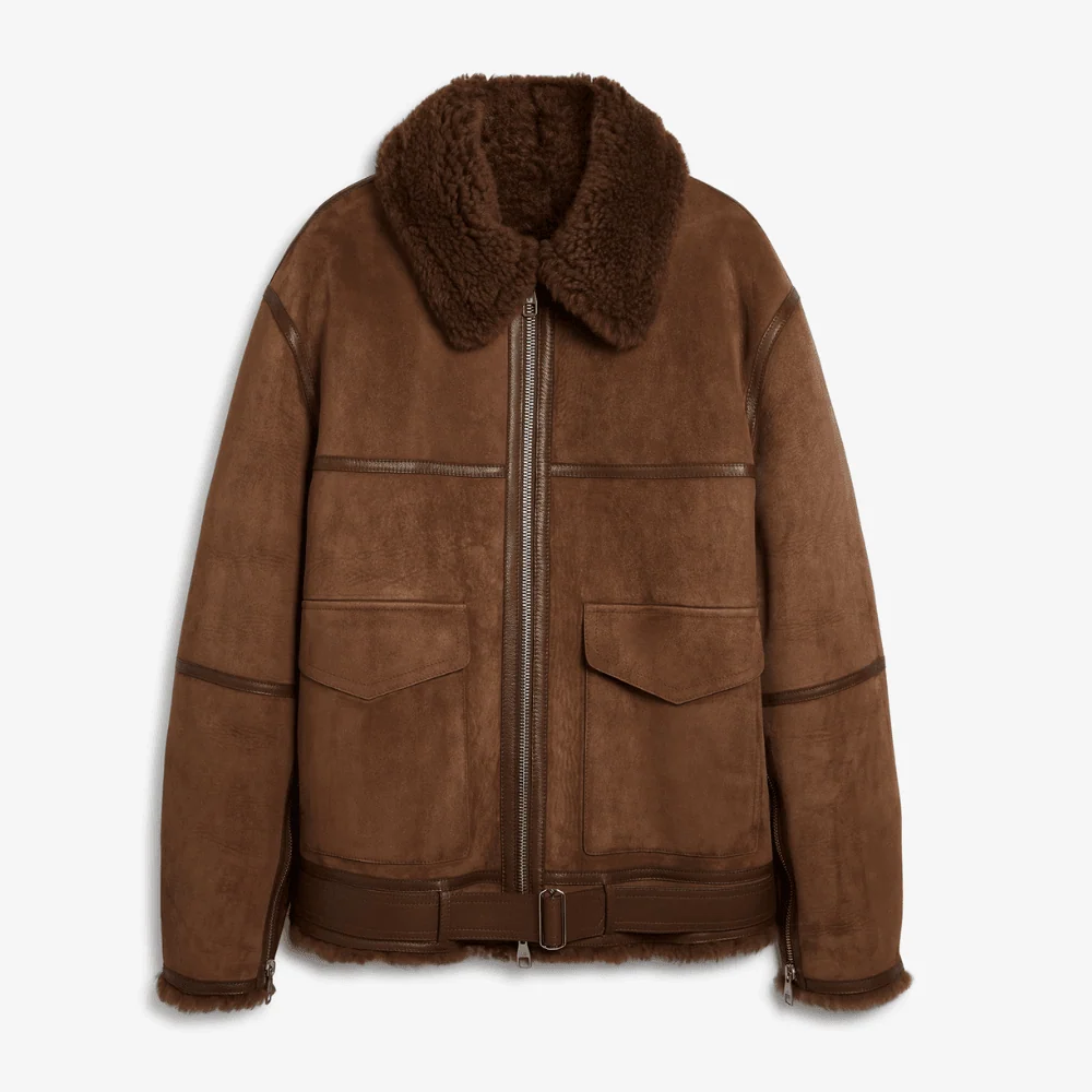 Hayes Quilted Spanish Sheepskin -lammasnahkainen autotakki S