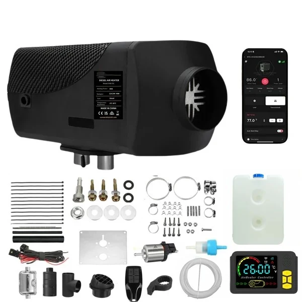 Diesel-ilmalämmitin 8 kW, PAKETTI - BLUETOOTH