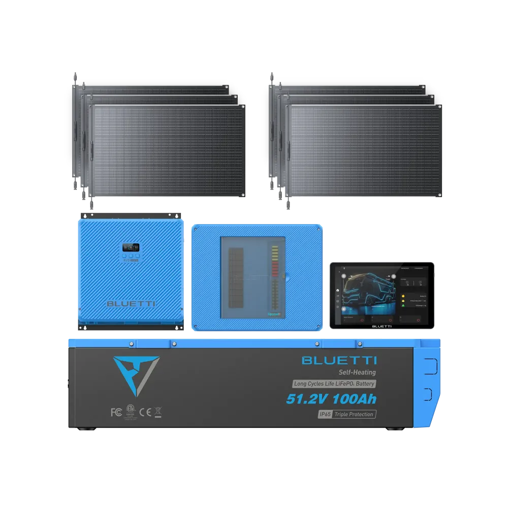 BLUETTI RV5+B4810+Epanel+Epad+3*200W All--One RV Solar System BLUETTI-EU