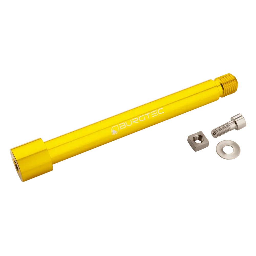 BURGTEC etupyörän akseli FOX-haarukkaan 15x110 mm Boost KaboltX 2021 Gold