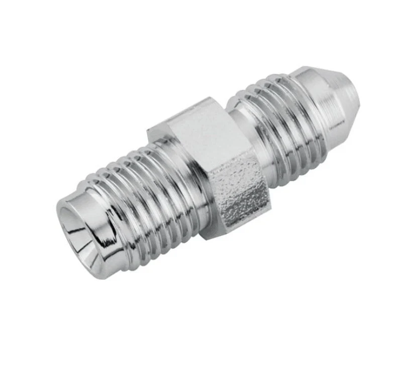 Twin Power Stainless Brake Fitting Male 3/8-24 Inverted Flare to -3 Male Straight