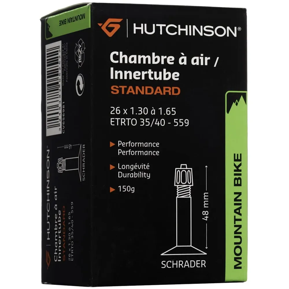 HUTCHINSON sisäputki 26x1.30 - 1.65 Schrader 48mm - 1.65 Schrader 48mm