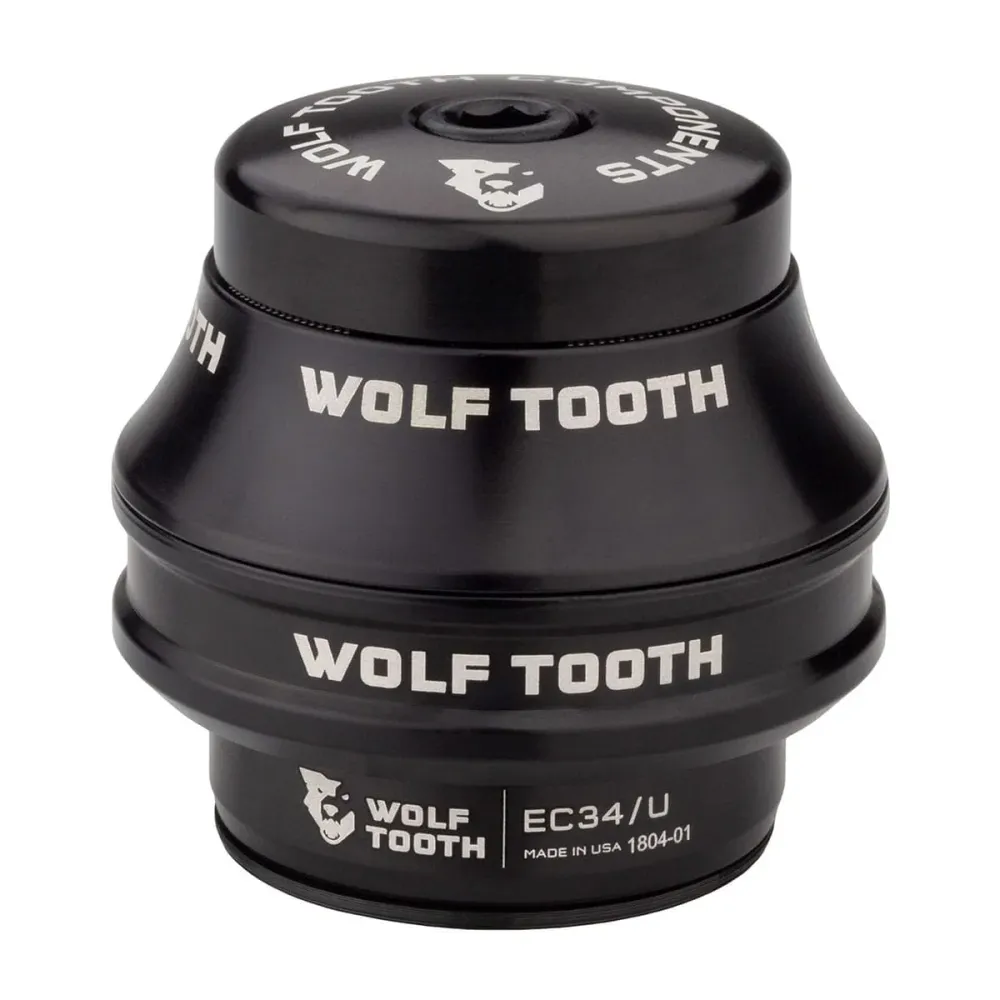 Korkea kuppi WOLF TOOTH PREMIUM ulkoiselle kuulokkeelle 1"1/8 EC34 Stack 16 mm Musta