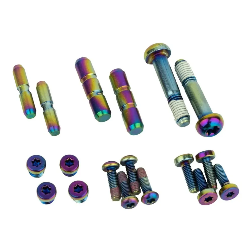 Pulttipakkaus SRAM G2 RSC/ULTIMATE Upgrade ruostumattomasta teräksestä valmistettuihin Rainbow-jarruvipuihin.