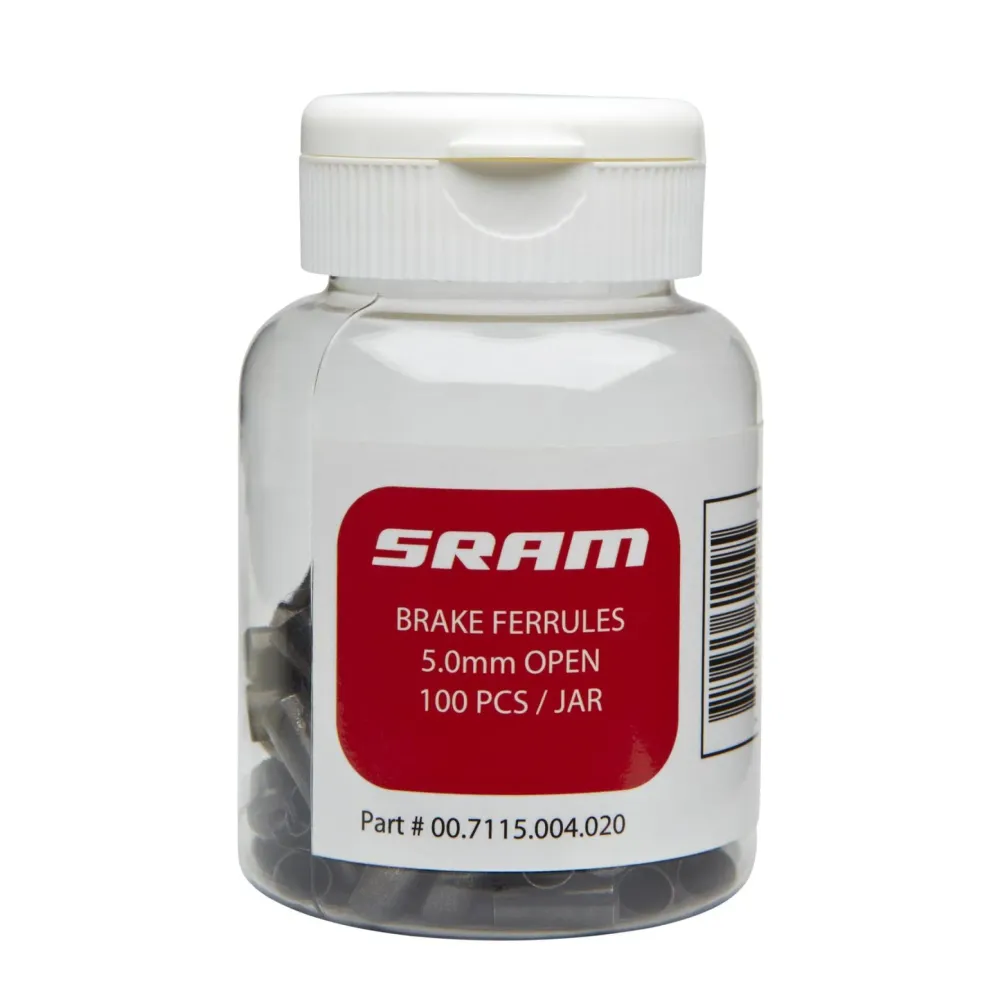 SRAM 5 mm:n jarruhylsyn päätykappale musta (x100)
