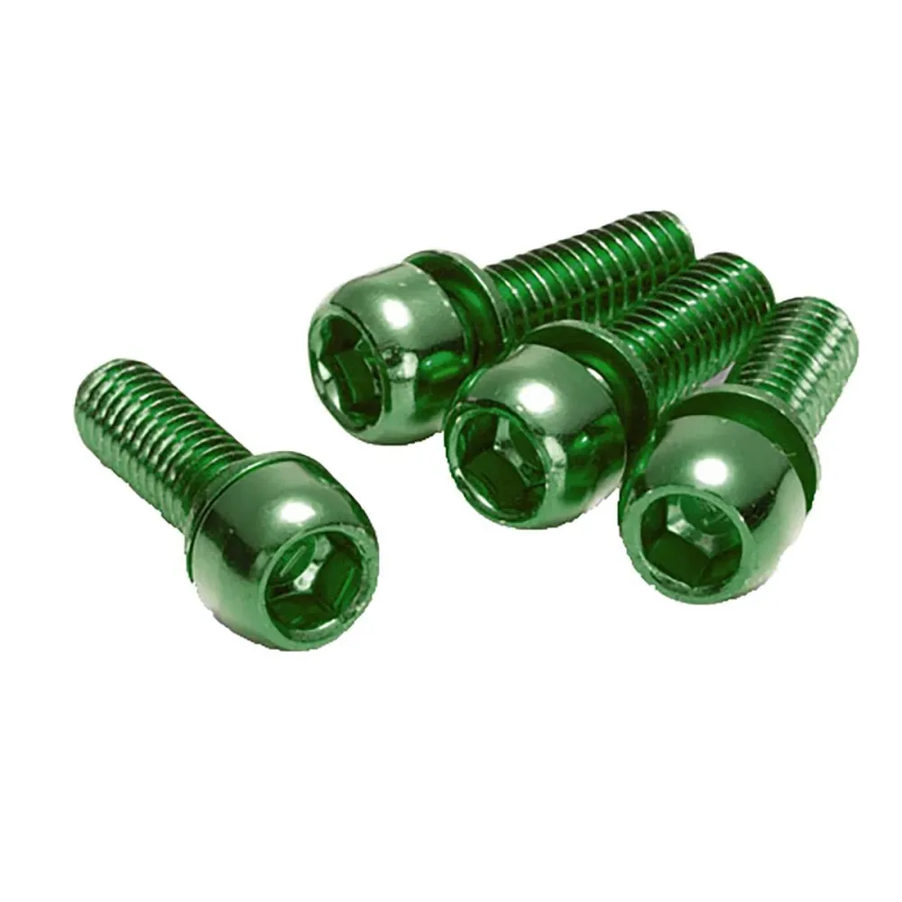 4 kpl:n sarja REVERSE KOMPONENTTEJA Jalustan kiinnitysruuvit M6 x 18 mm Vihreä