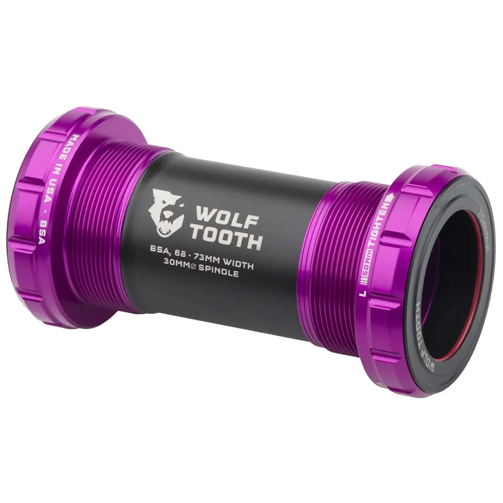 WOLFTOOTH BSA DUB 29mm Ultraviolet Purple kampiakseli WOLFTOOTH BSA DUB 29mm Ultraviolet Purple
