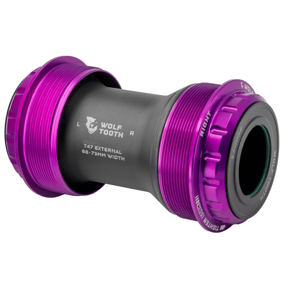 WOLFTOOTH T47 Ulkoinen 24mm Ultraviolet Purple kampiakseli