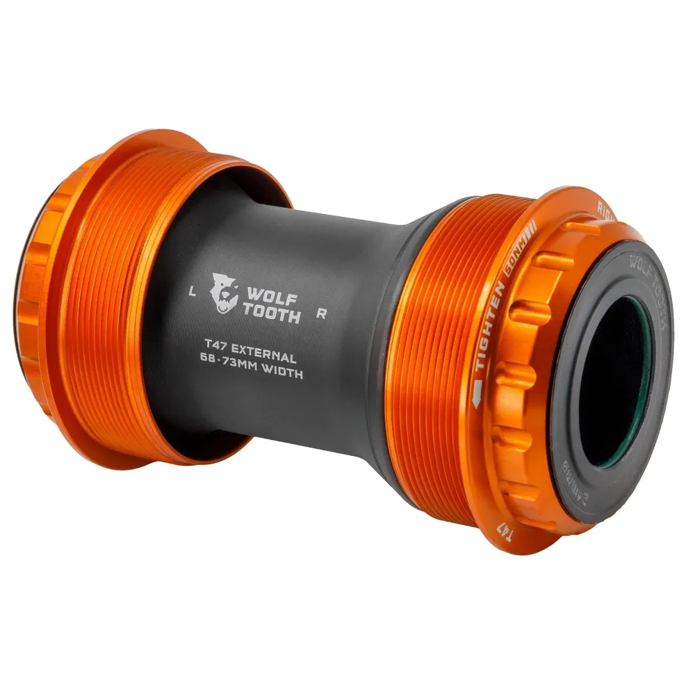 WOLFTOOTH T47 Ulkoinen 30mm oranssi kampiakseli
