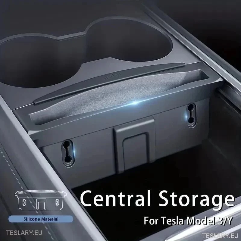 Keskikonsolin järjestäjä ja puhelinpidike Tesla -mallille 3/y