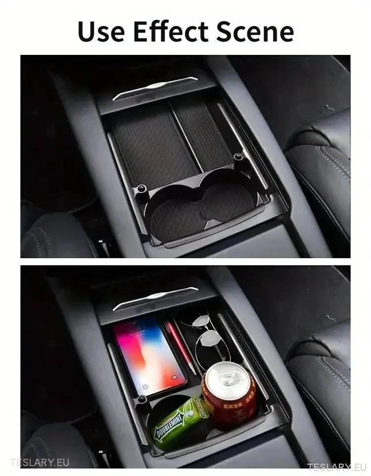 Tesla S/X 2016 - 2021 Central Console Storage -järjestäjä