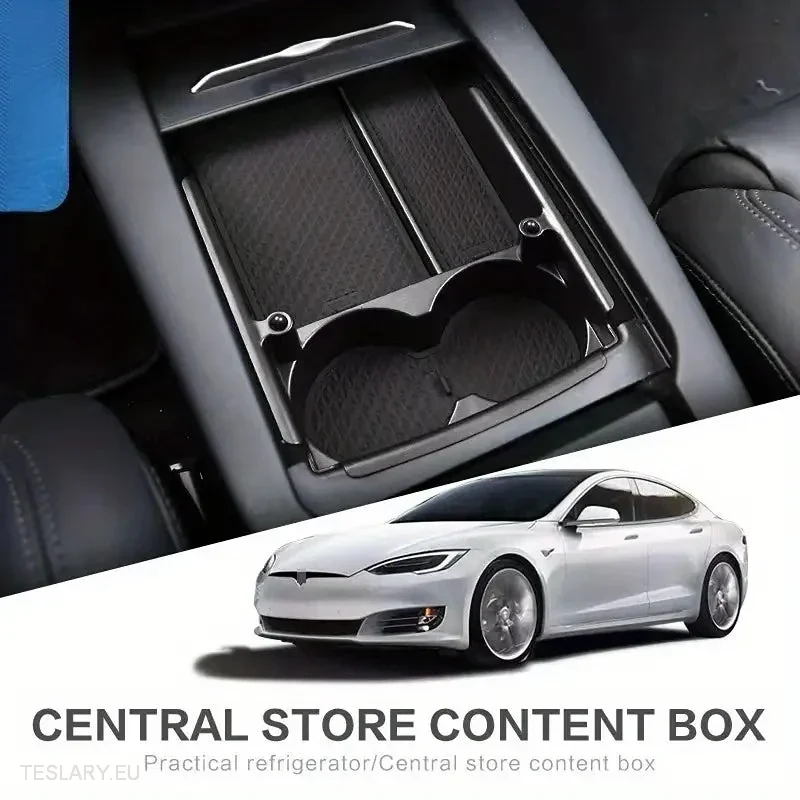 Tesla S/X 2016 - 2021 Central Console Storage -järjestäjä