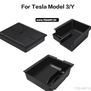 Tesla -malli 3/Y -lisävarusteet 4 -osainen pakkauskeskuskonsolin järjestäjä + kameran yksityisyyskansi