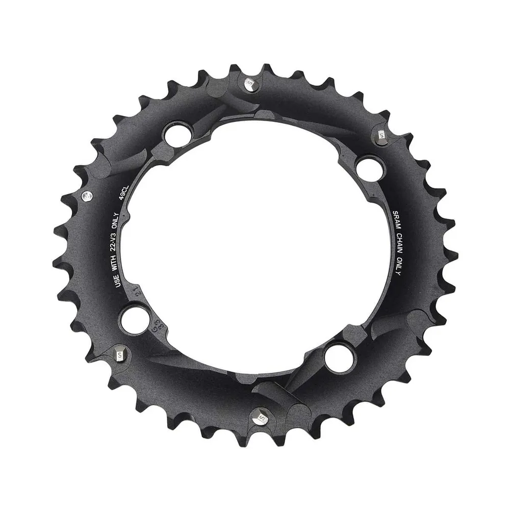 SRAM/TRUVATIV 10V 4 reikä 104mm 36 Dts L-PIN Alu Musta ulkokäyttöön tarkoitettu ketjupyörä