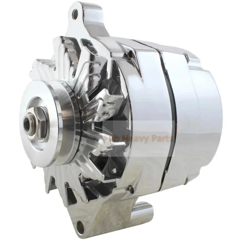12V 110A Laturi C4TF-10300-B C4TZ-10346-B Sopii Chrome SB Ford 1G Style 110 AMP 1 WireMustang 289 302 351 V8 10SI V