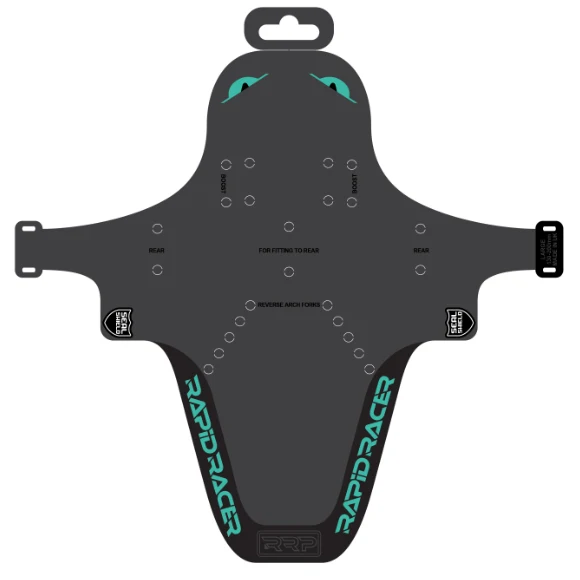 RRP EnduroGuard Standard lokasuoja (haarukat 80-120mm) musta/turkoosi