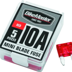 BikeMaster 5Piece 10A Replacement Mini Blade Fuse