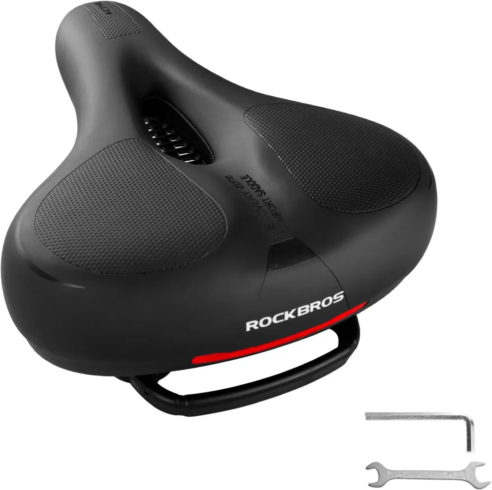 Ergonominen geelitäytteinen pyörän satula