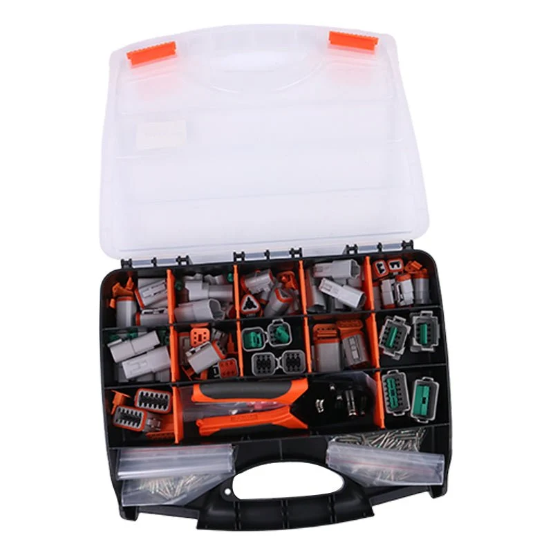 432-osainen Deutsch DT -liitin 14-16 AWG Solid Contacts Kit & Tools