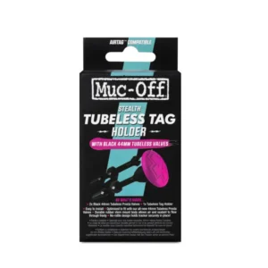 MUC-OFF Tubeless Tag Holder 44 mm Black/pink
