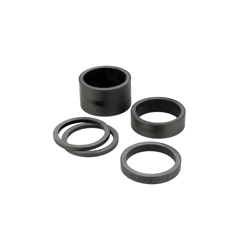 ROCKSHOX UD Carbon Headset Spacer Kit 1"1/8 Musta