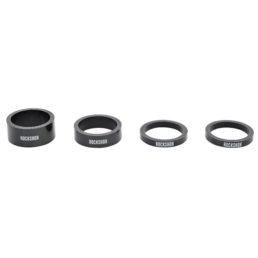 ROCKSHOX UD Carbon Headset Spacer Kit 1"1/8 musta/valkoinen