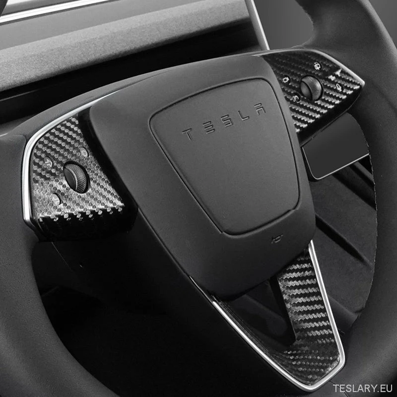 Black Carbon Fiber Premium -suunnittelu, sopiva Tesla Model 3+ Highlandiin