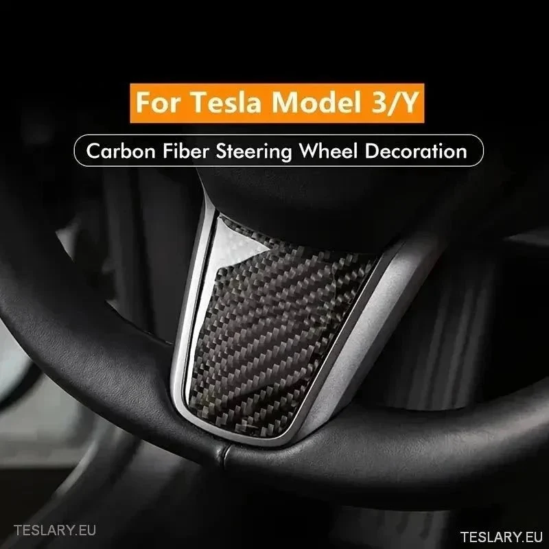 Tesla 3/y Ohjaus hiilikuitutyylinen verhoilukansi