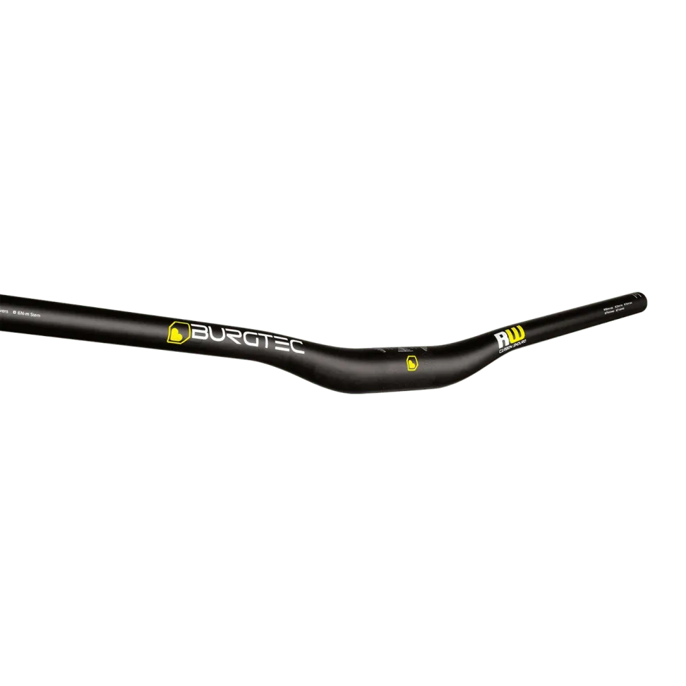 BURGTEC RIDE WIDE ENDURO Rise 20mm 800mm Musta Carbon ohjaustanko, musta