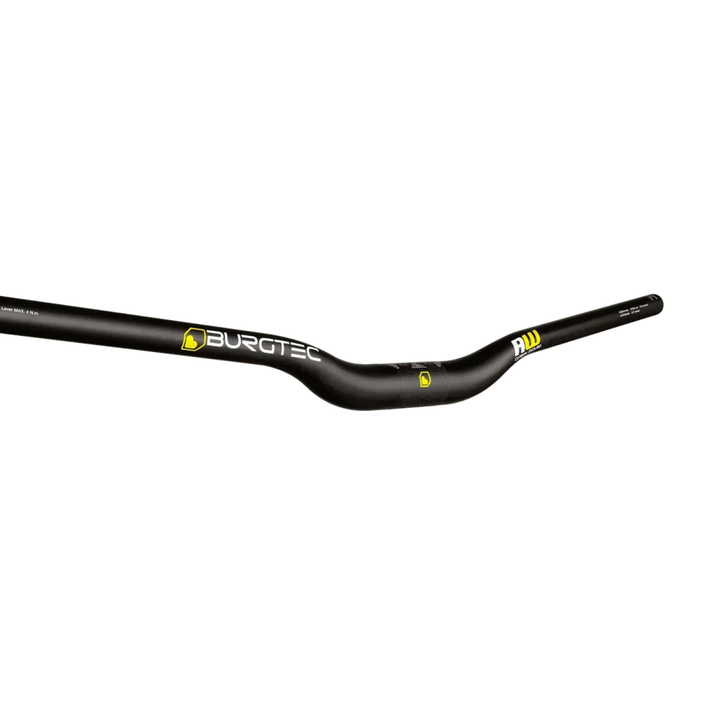 BURGTEC RIDE WIDE ENDURO Rise 30mm 800mm Musta hiilikuitukahva