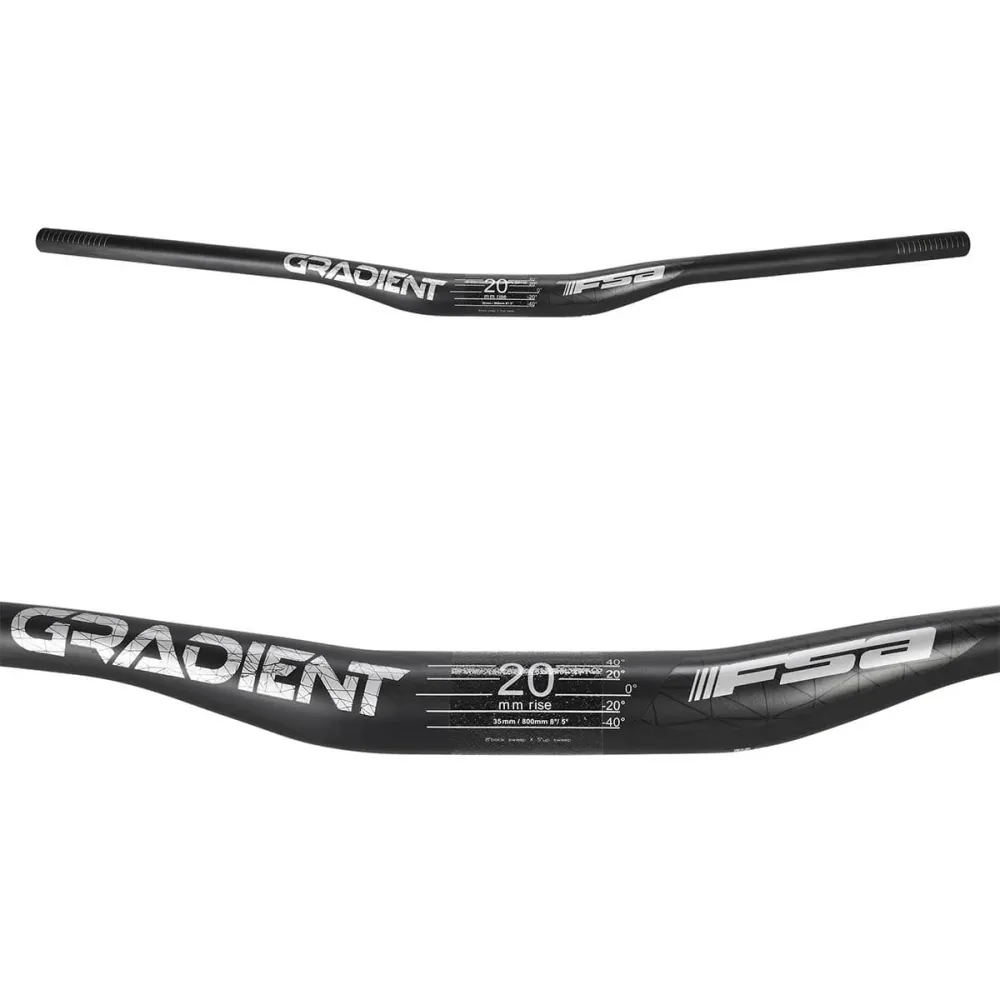 FSA GRADIENT Carbon Rise 20mm 35/800mm musta ohjaustanko