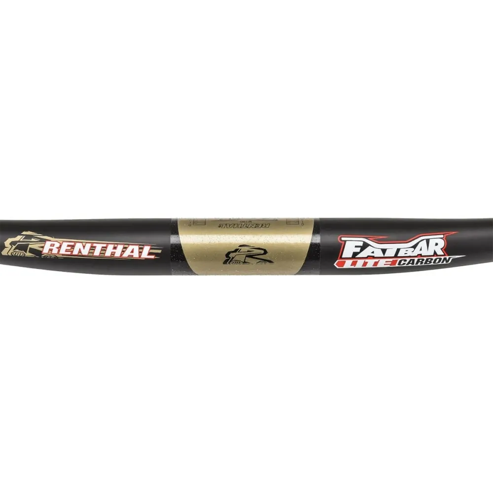 RENTHAL FATBAR LITE Carbon Rise Flat Hanger 780mm Musta