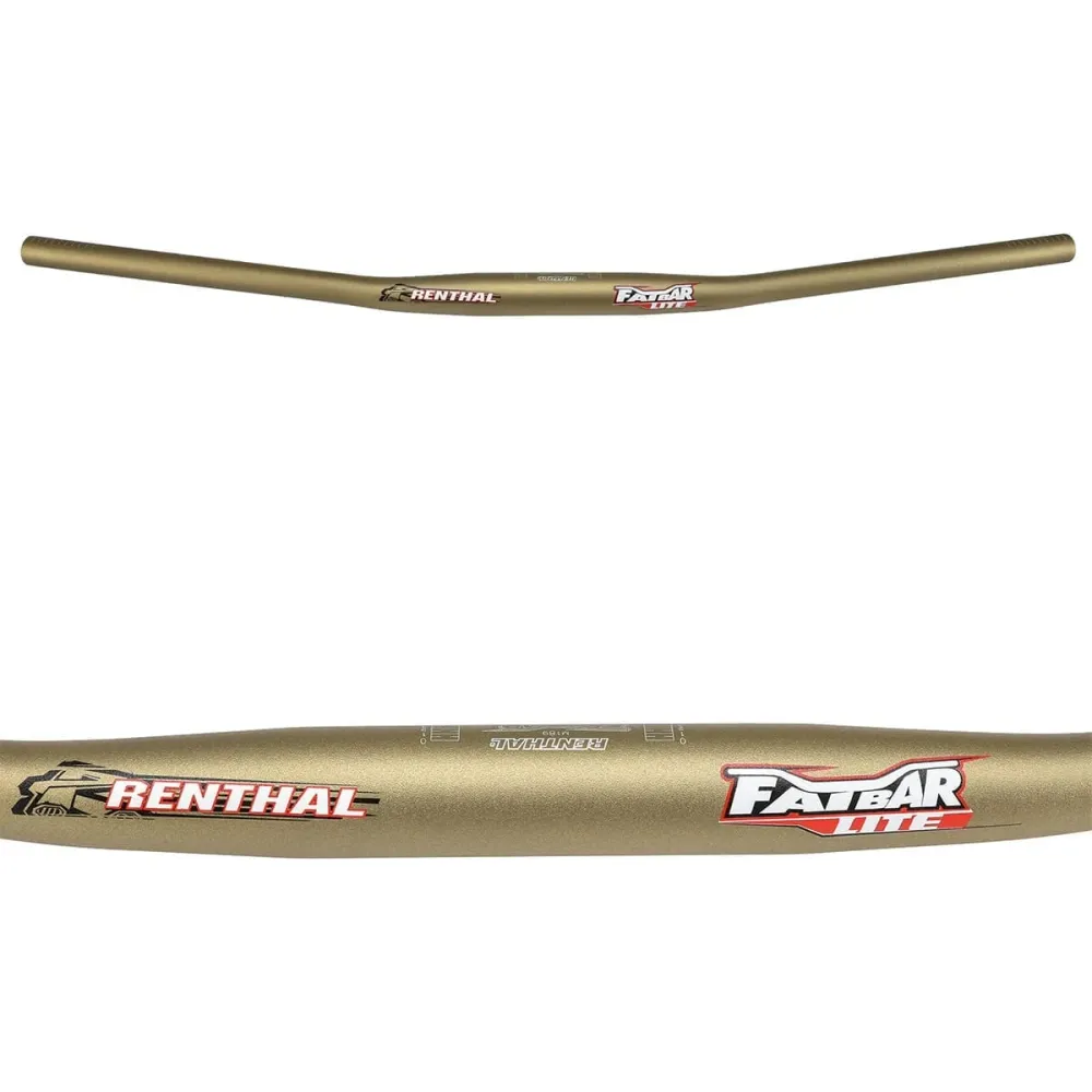 RENTHAL FATBAR LITE nousu litteä ripustin 780mm kultainen