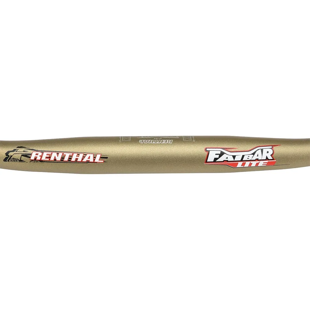 RENTHAL FATBAR LITE nousu litteä ripustin 780mm kultainen